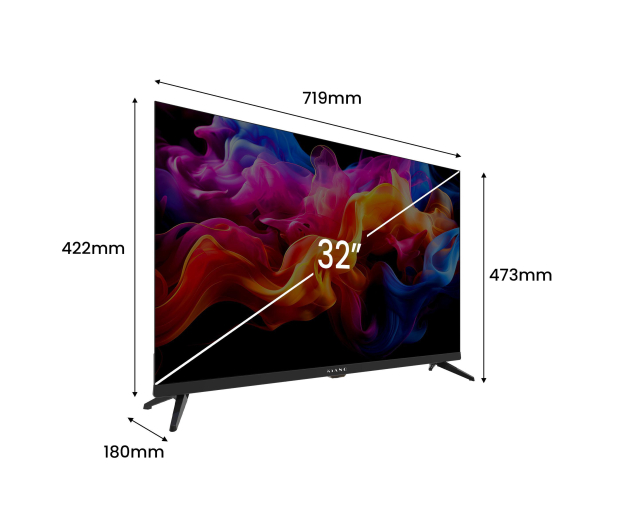 Kiano Elegance 32" LED HD VIDAA Smart TV Netflix, HBO, Prime - 1373222 - zdjęcie 7